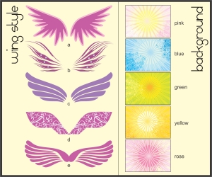 Pick your wing style for your personal fairy
